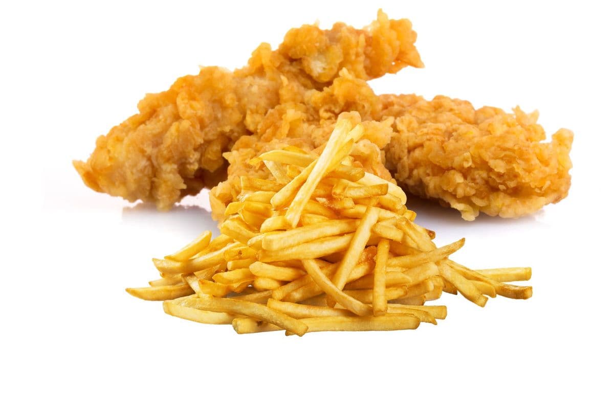 CHICKEN STRIPS AND FRIES