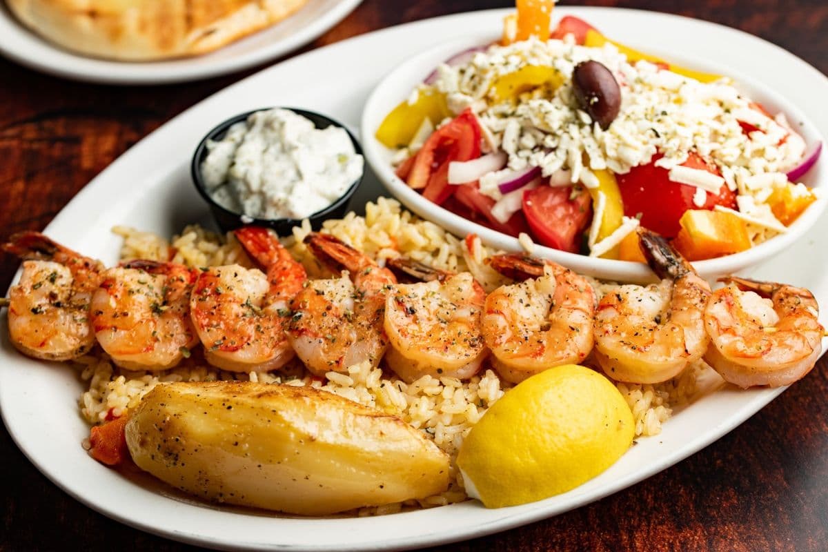 Prawn Souvlaki