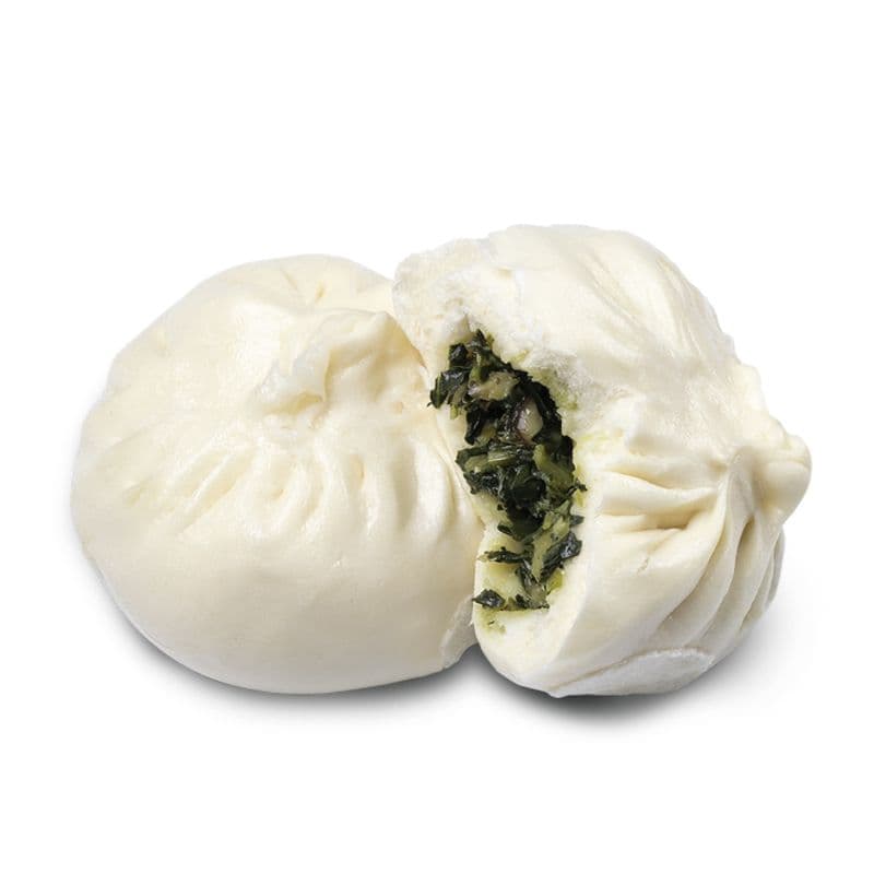 S8. Vegetable Bun W/ Chinese Spinach (1Pc) / S8. 蔬菜菜包 (1個)