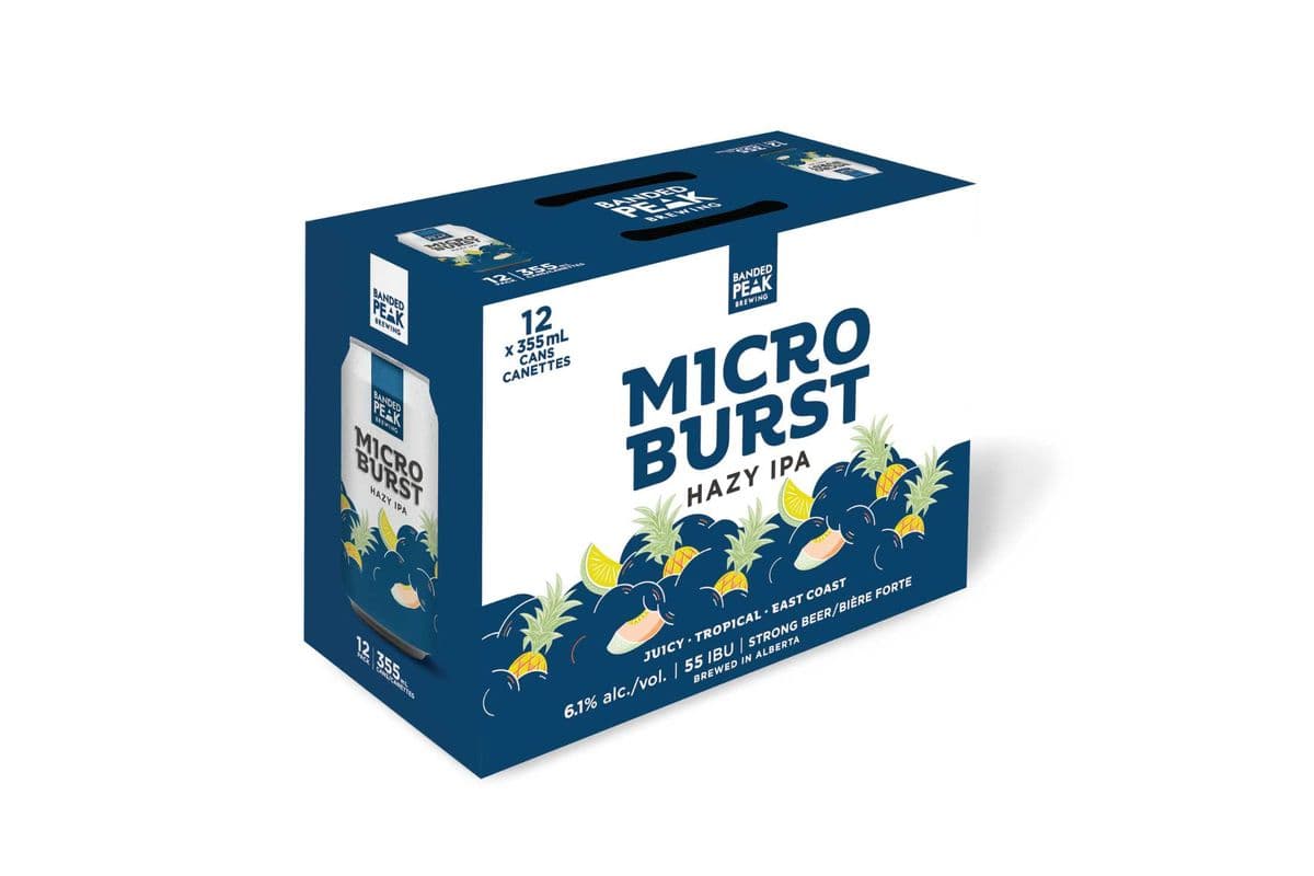 Banded Peak Brewing Microburst Hazy IPA (12 Packs) (12 x 355ml)