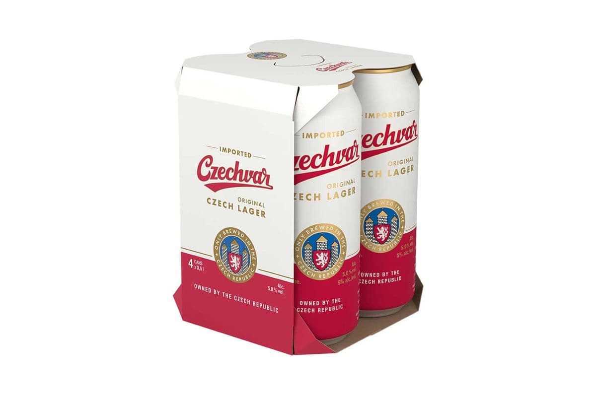 Czechvar - The Original Czech lager (4 Cans) (4 x 500ml)