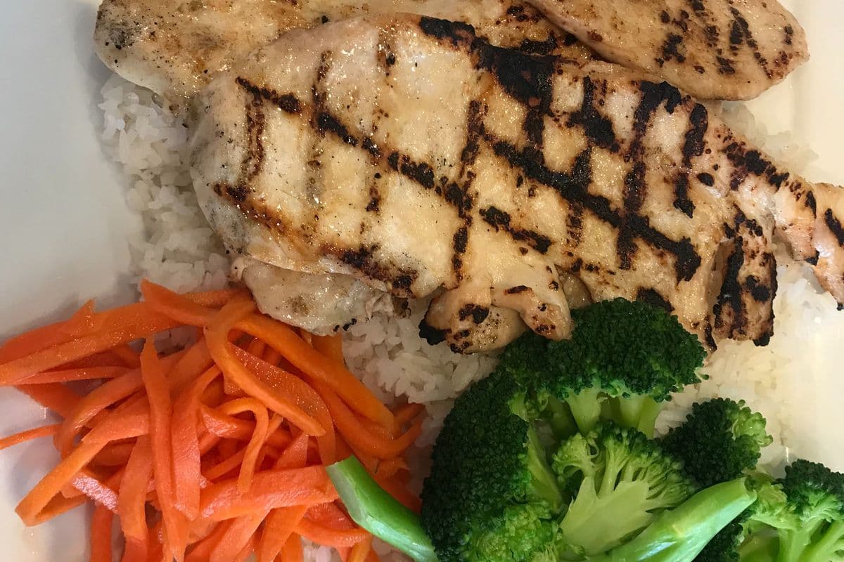 25. Charbroiled Chicken Rice Plate