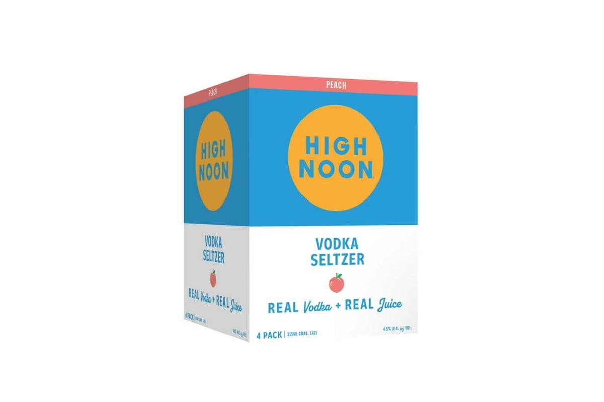 High Noon Peach (4 Cans) (1 x 4x355ML)
