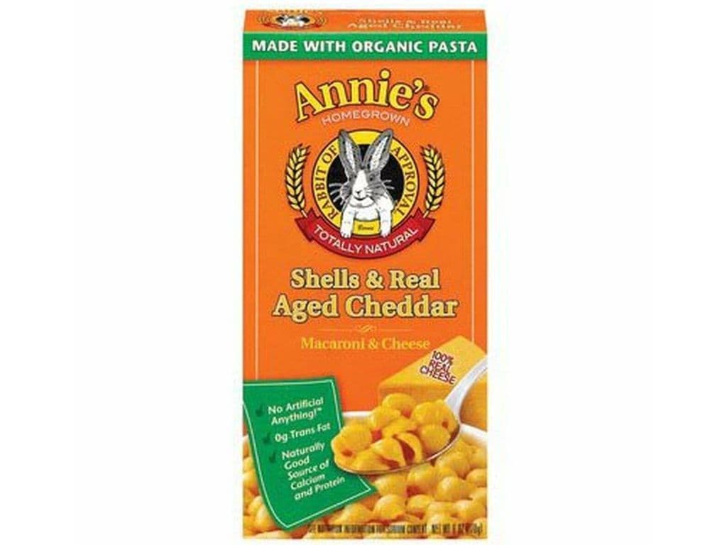 Annie's shells & real aged cheddar 170g