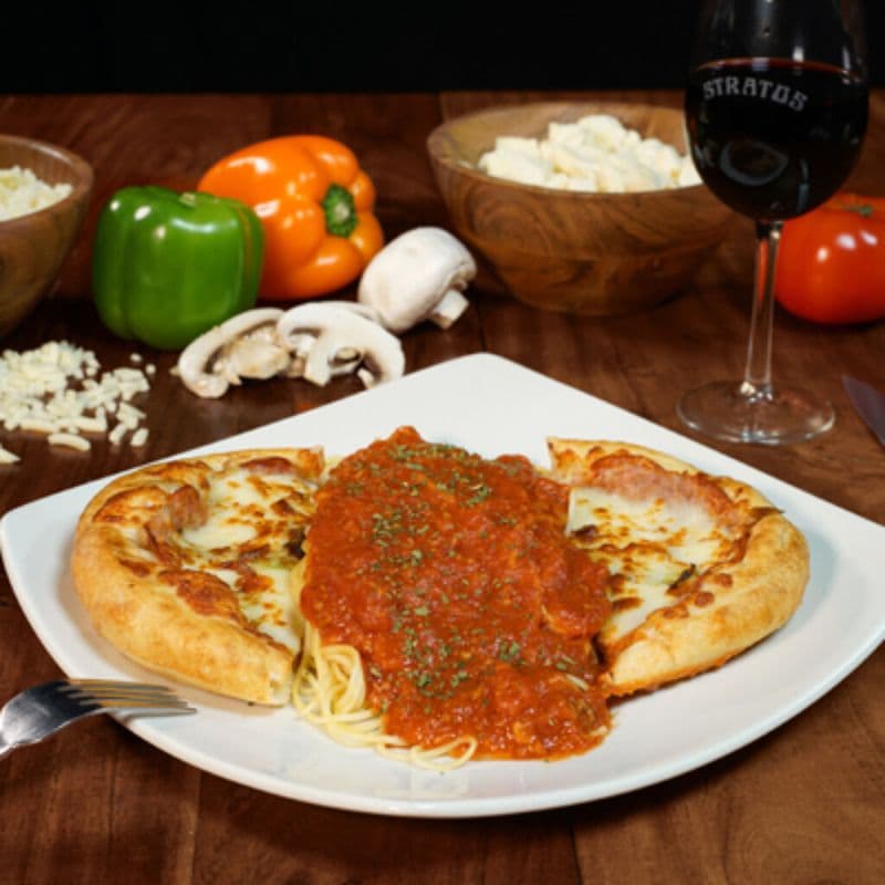 Pizza et spaghetti