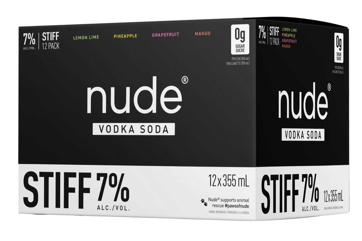 NUDE STIFF 7% 12 CAN VARIETY PK***NEWLY ADDED***ON SALE NOW*** (1 x 12PK CANS)