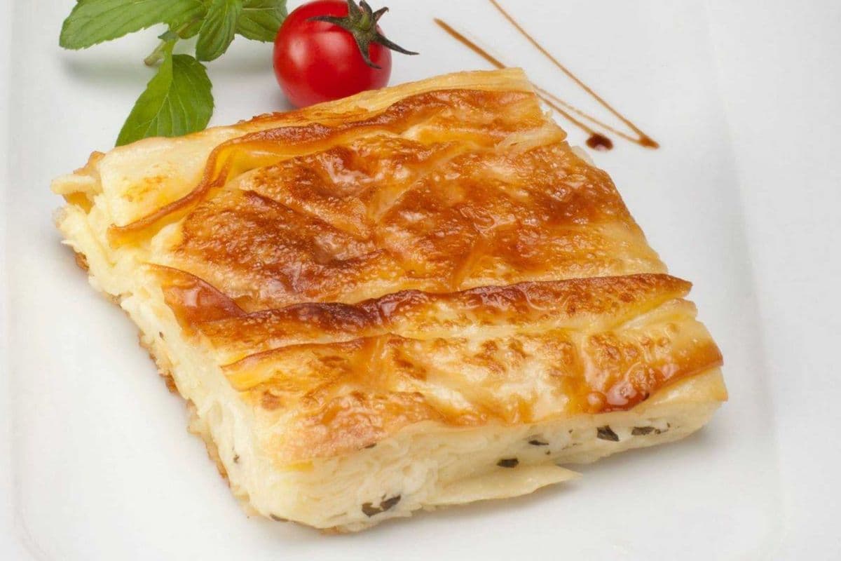 Square Village Cheese Pie