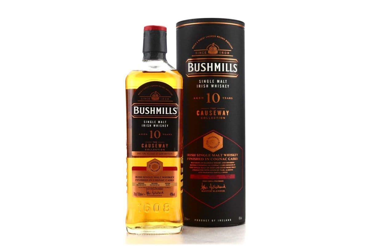Bushmills 10 Year Cognac Finish-750ml (1 x 750ml)