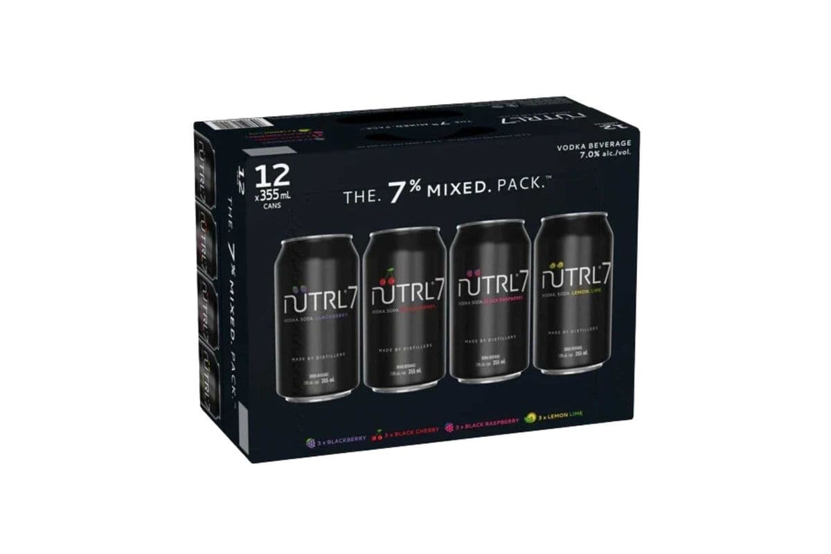 Nutrl 7 Vodka Soda Mix Pack (12 Cans) (12 x 355ml)