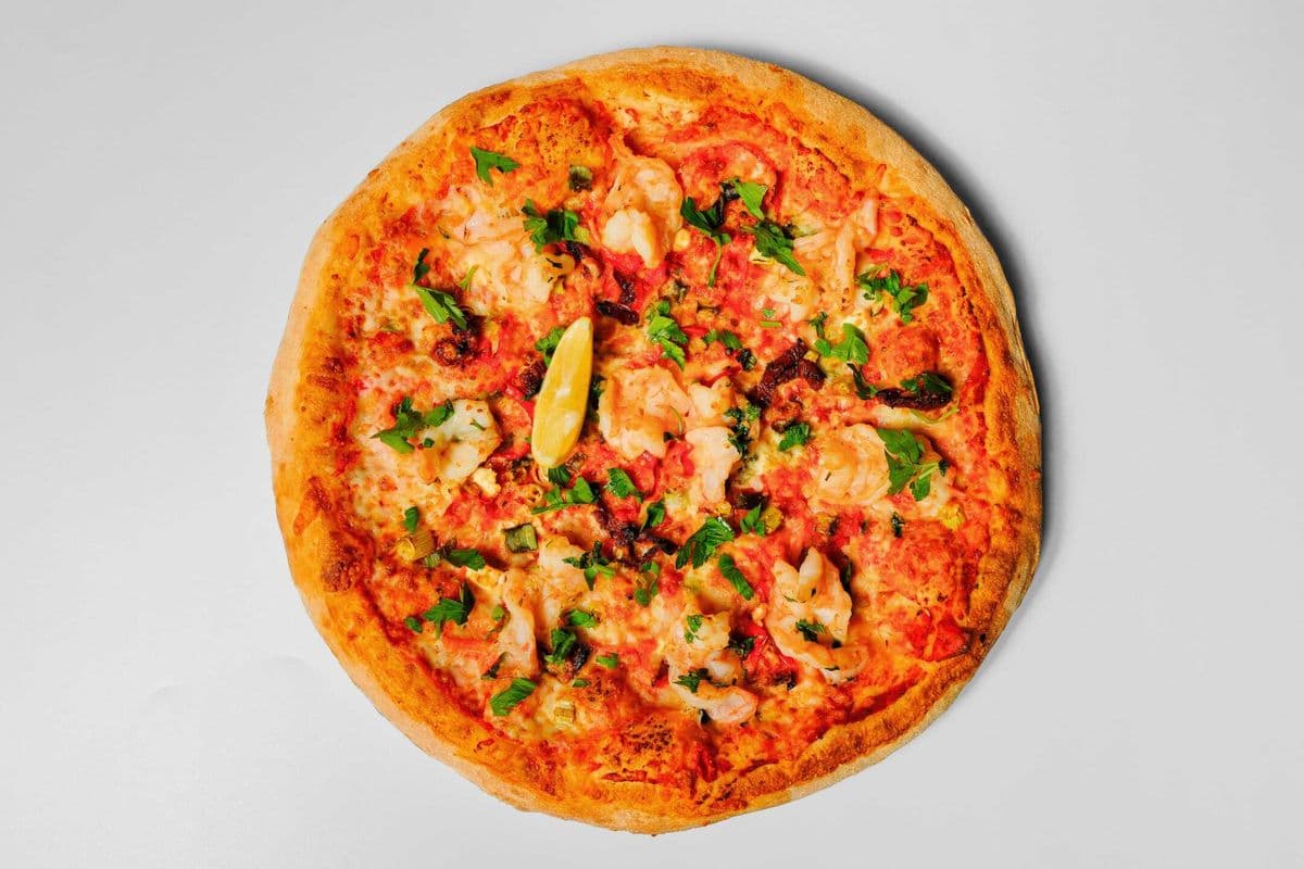 Garlic Prawn Pizza