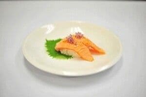 Seared Salmon Belly Aburi Nigiri Sushi (2 pcs)