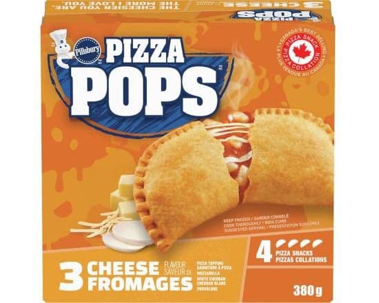 Pizza Pops 4 Pizzas Collation 3 Fromage 380g/ Pizza Pops 4 Pizza Snacks 3 Cheese 380g