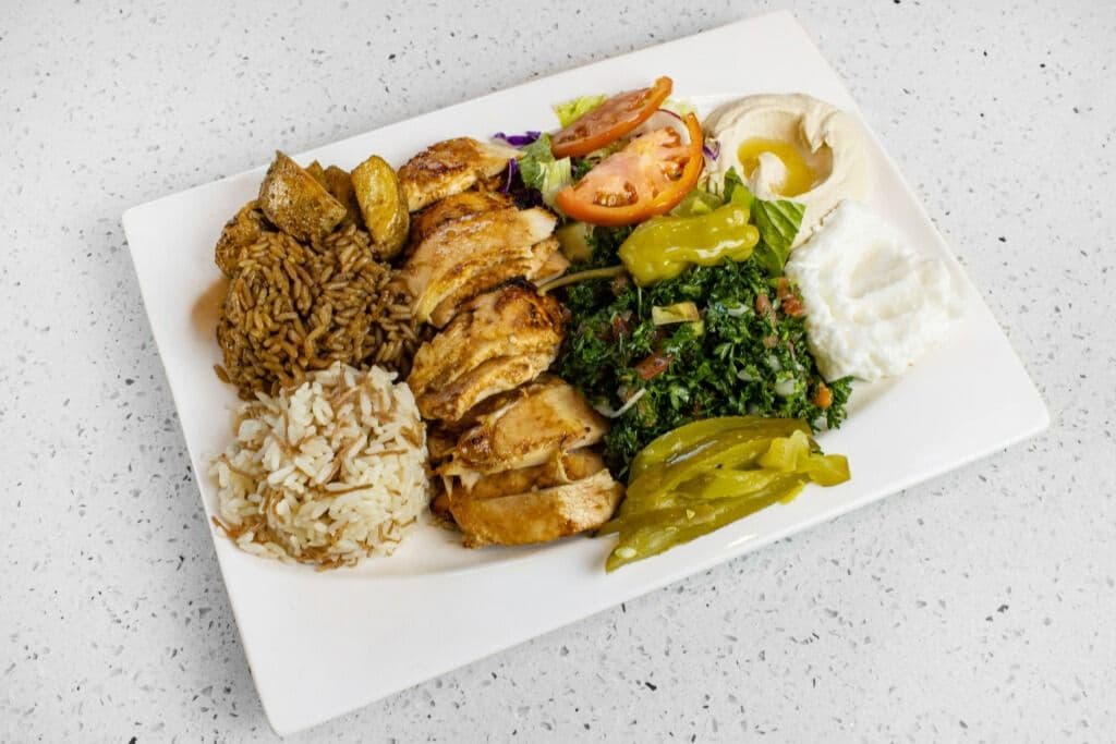 1. Shawarma Chicken Plate