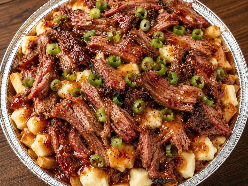 POUTINE SMOKED MEAT A L'ÉRABLE