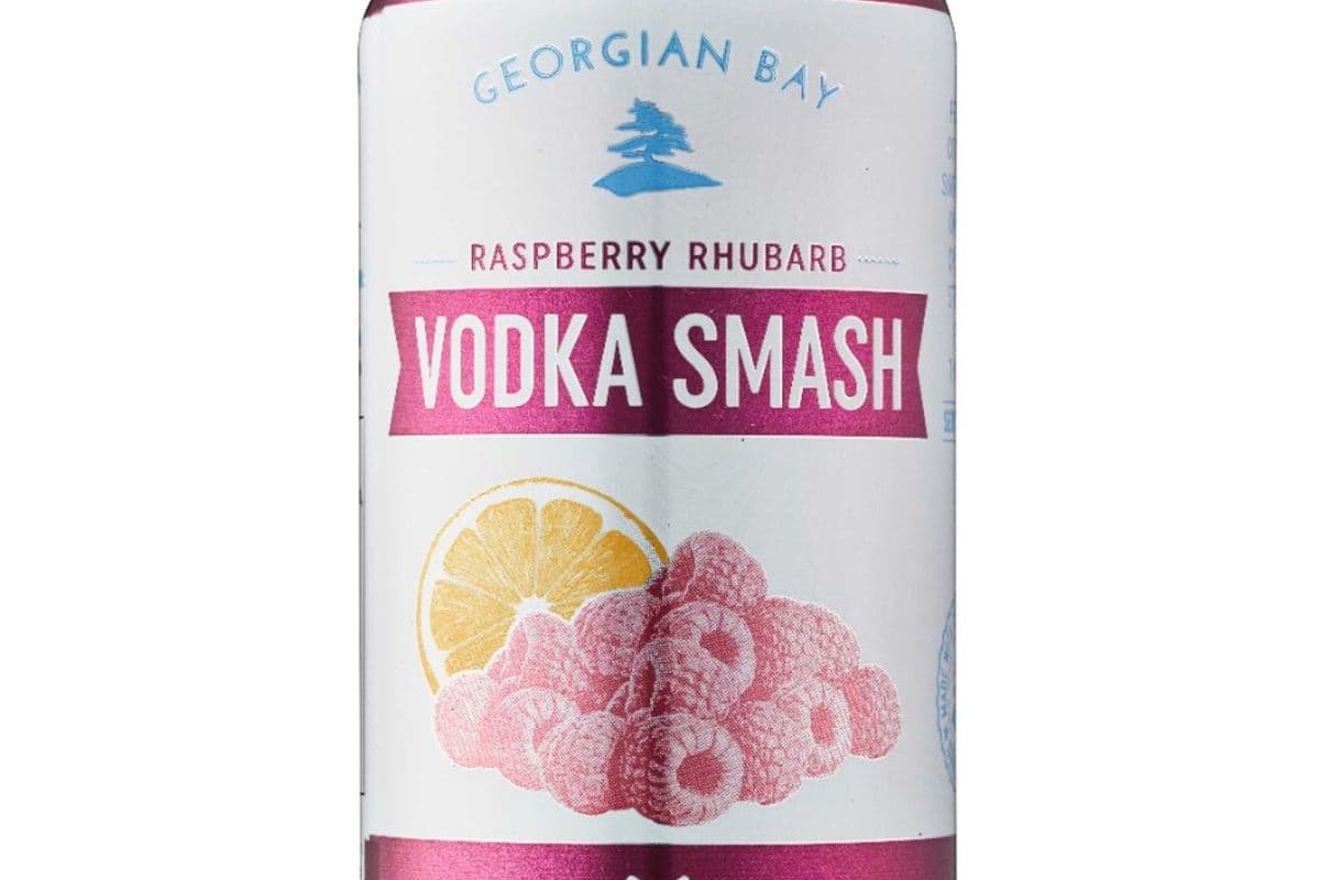 Georgian Bay Raspberry Rhubarb Vodka Smash (6 x 355 ml Cans)