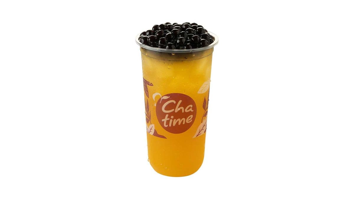 Mango Green Tea with Pearls