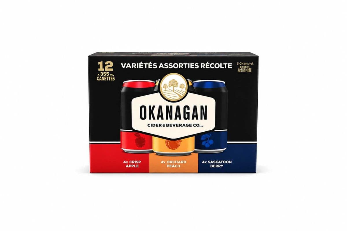 Okanagan Cider Harvest Variety Pack (12 x 355ml)