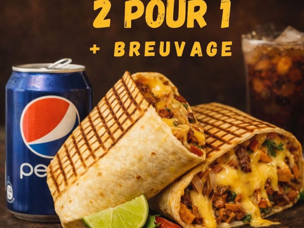 PROMO - Compose ton Tacos (moyen) et breuvage pour 21,49$