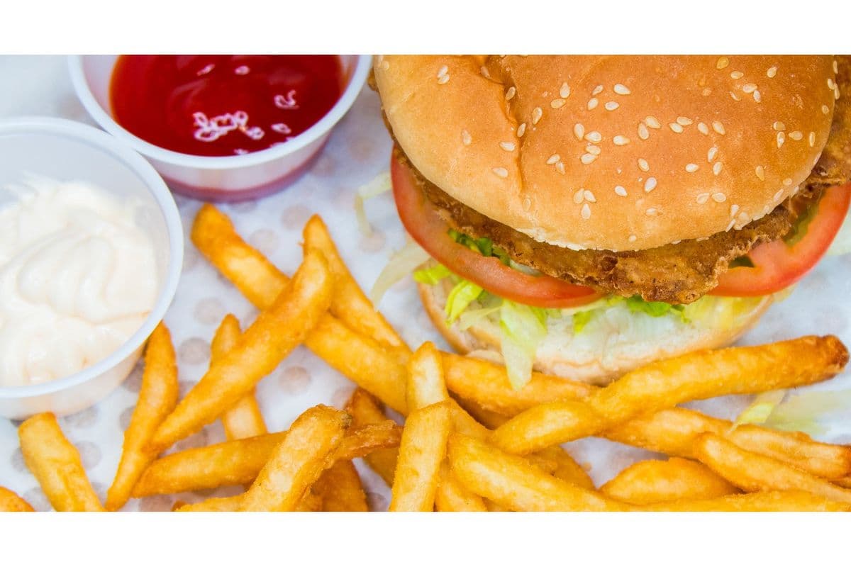 Chicken Burger with Fries