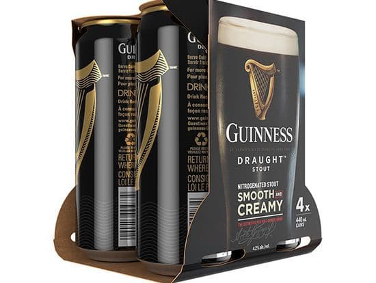 Guinness Draught 4pack, 440mL import (4.2% ABV)
