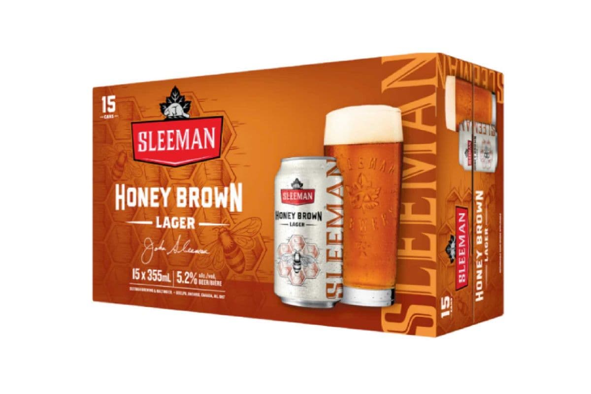 Sleeman Honey Brown Lager (15 x 355 ml Cans)