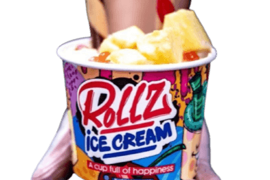 Lychee Rolled Ice Cream