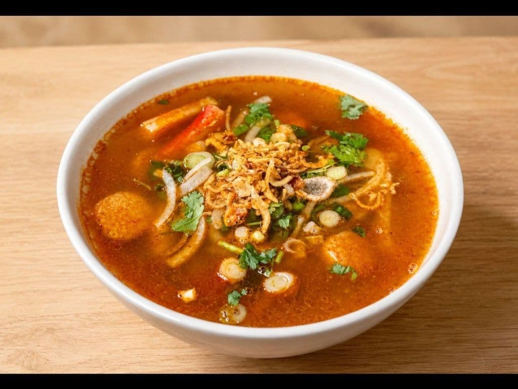 T05. Seafood Tom Yum Rice Noodle Soup