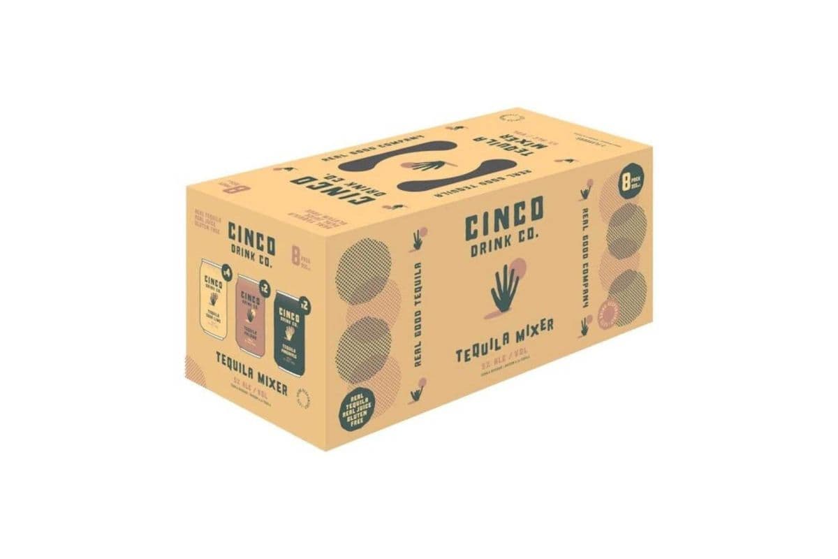 Cinco Tequila Mixer Pack (8 Cans) (8 x 355ml)