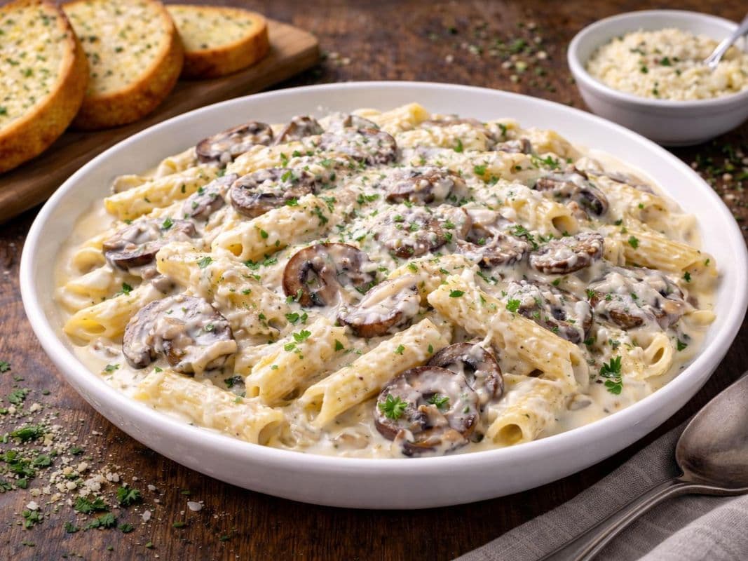 Creamy Mushroom Alfredo