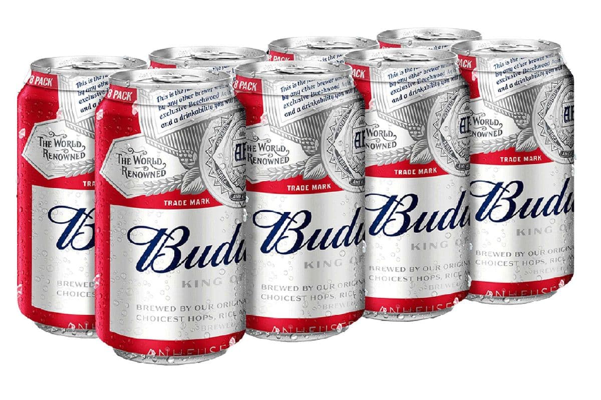 Budweiser 8 pack (8 x 8x355 ml Cans)