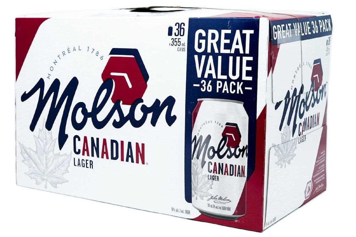 Molson Canadian (36 Pack Cans) (36 x 355 ml Cans)