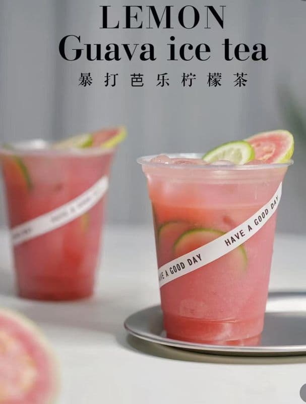 Guava Iced Lemon Tea / 暴打芭乐柠檬茶