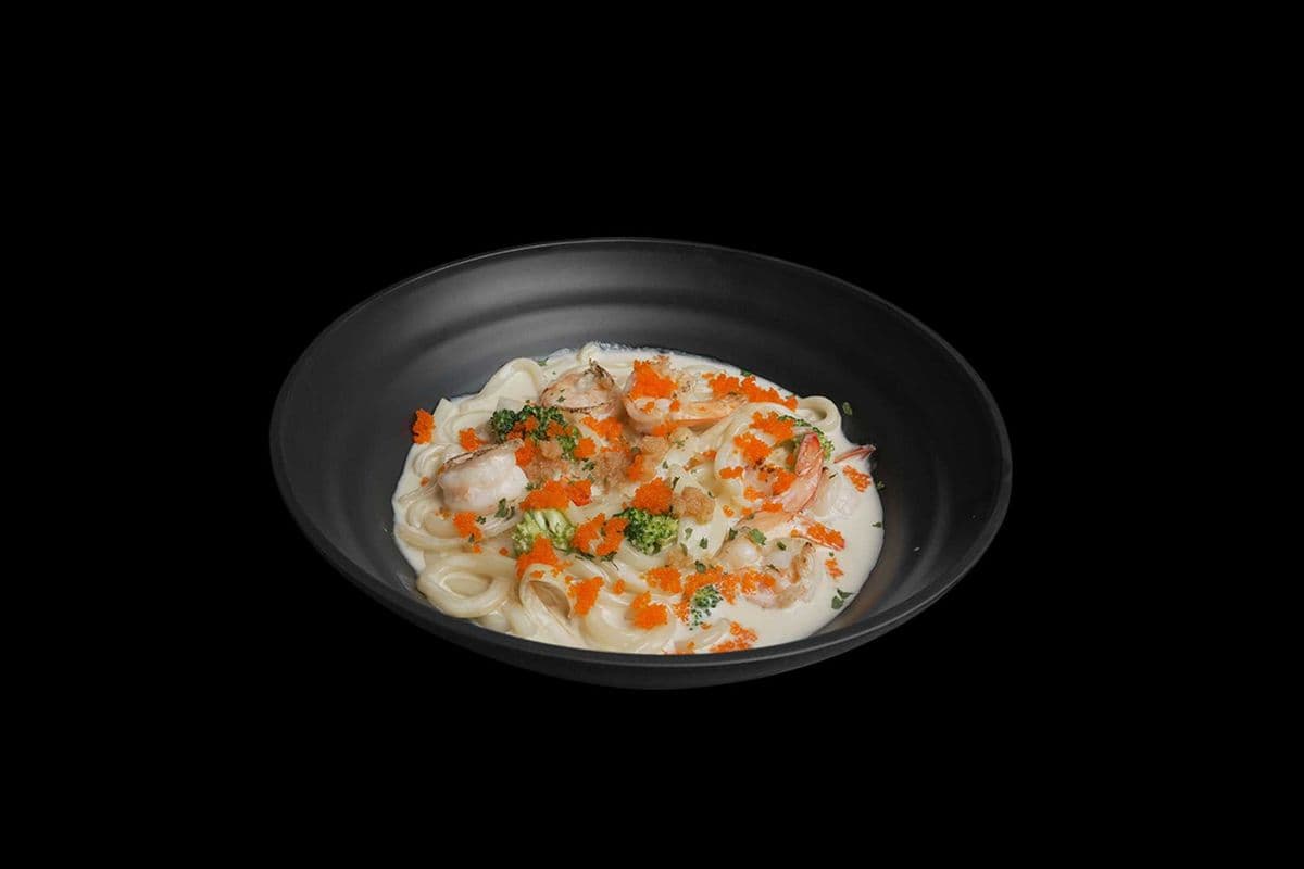 Mentaiko Prawn Yaki Udon or Soba