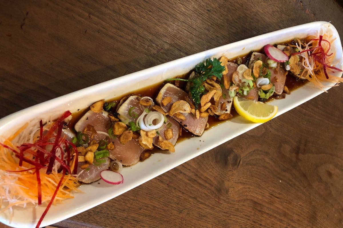 Tuna Tataki Carpaccio