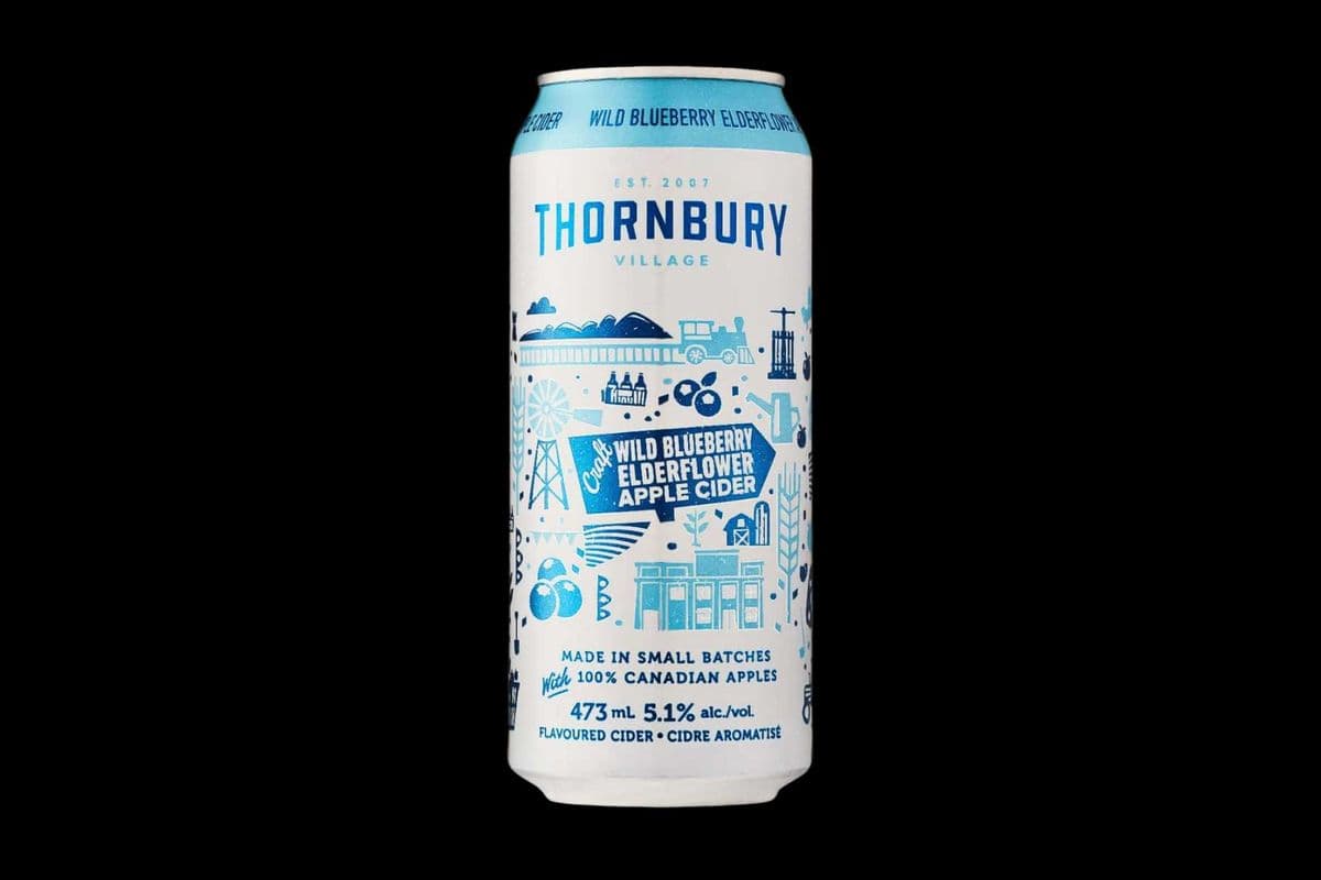 Thornbury Craft Wild Blueberry Elderflower Cider (473mL)