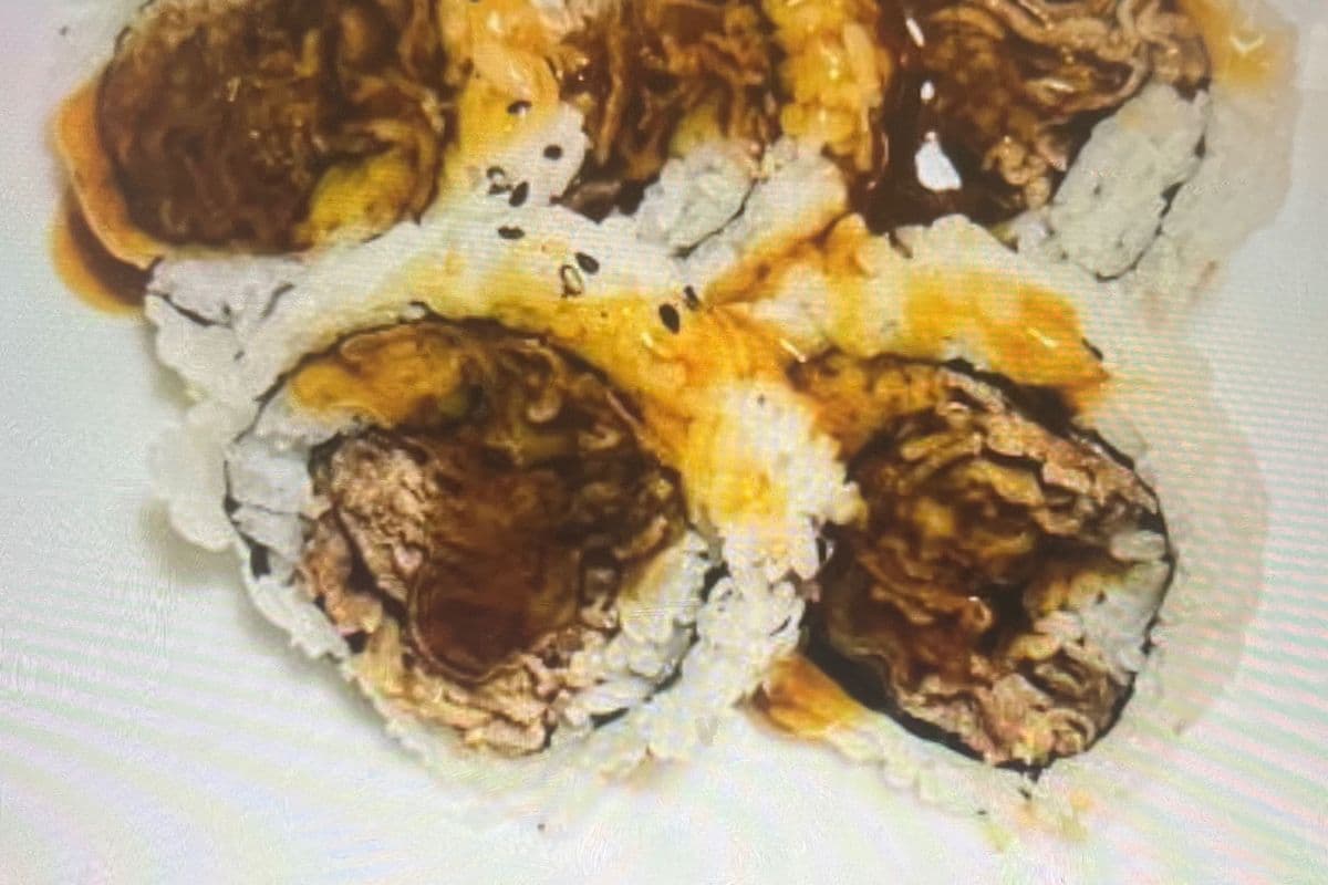 Beef Terriyaki Roll (铁板牛肉卷)5pcs