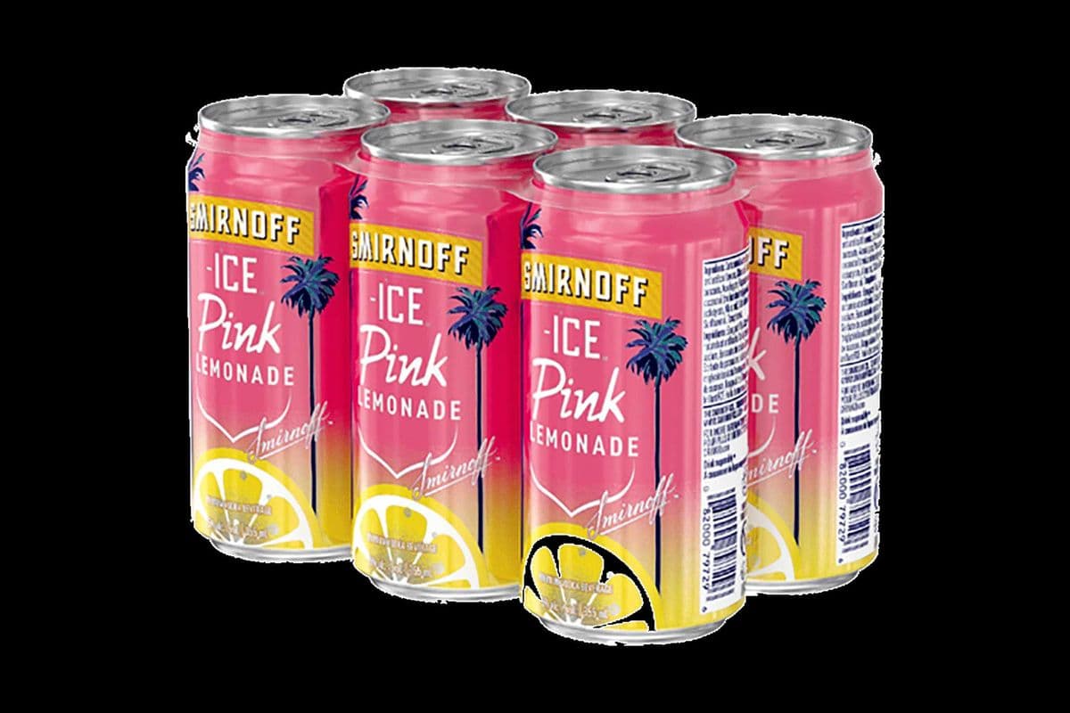 SMIRNOFF ICE PINK LEMONADE (6 x 355ML CANS) (6 x 355ML)