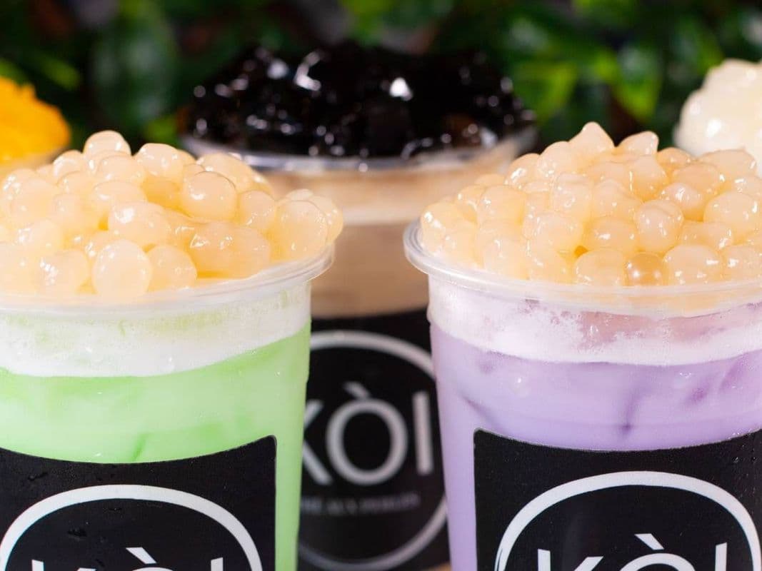 MANGO MILK TEA WITH MANGO  JELLY