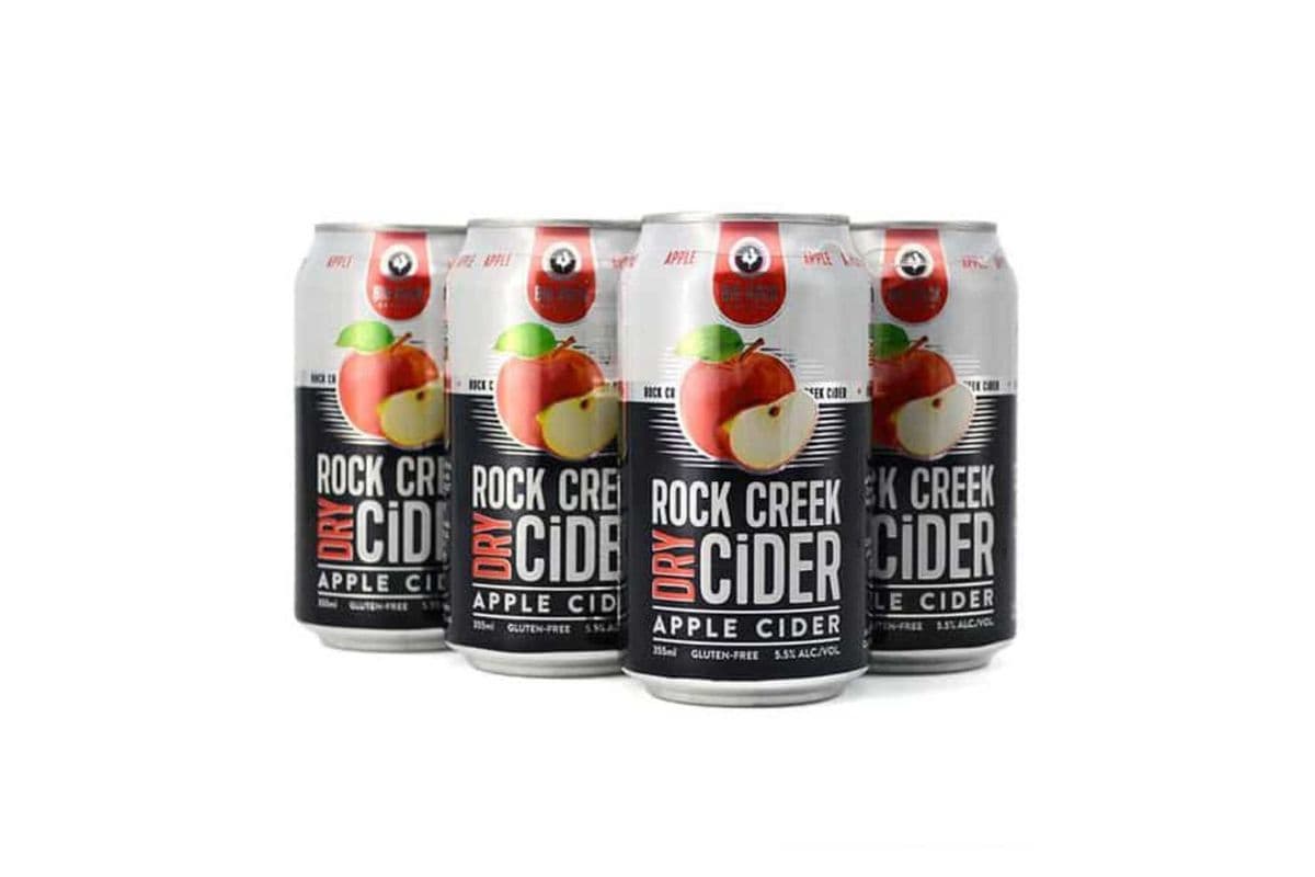 Rock Creek Dry Cider Apple Cider (6 Cans) (6 x 355ml)