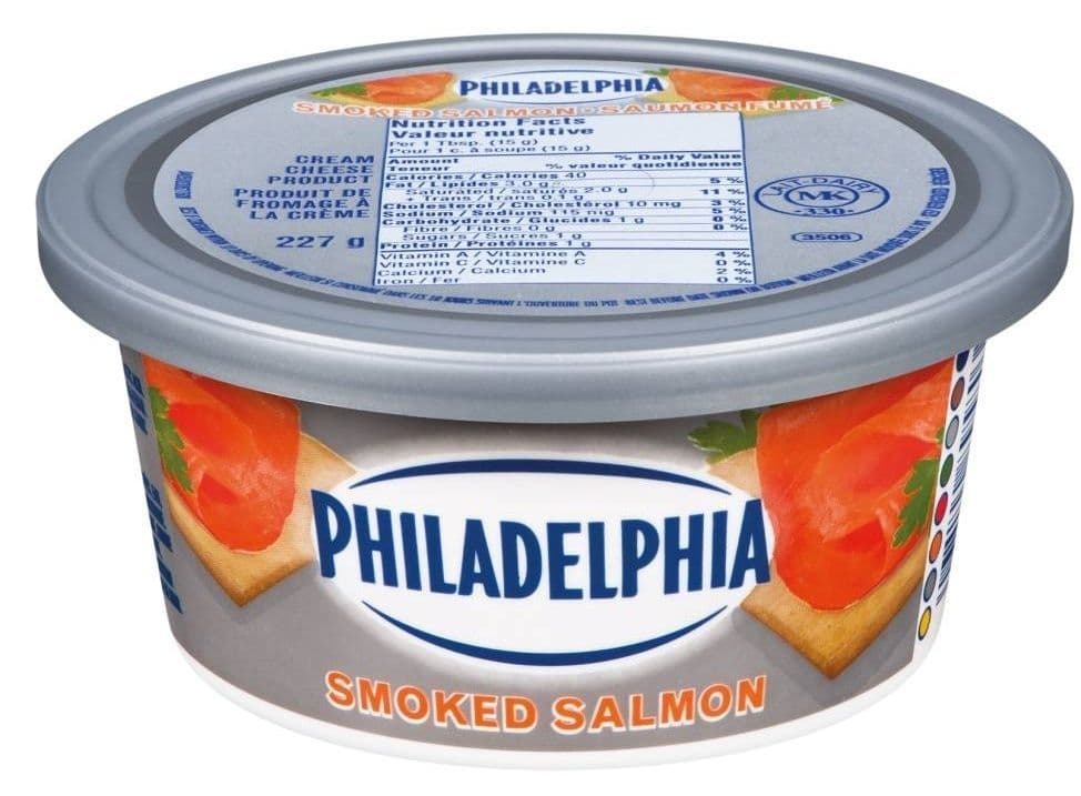 PHILADELPHIA CREAM CHEESE SMOKED SALMON 227G