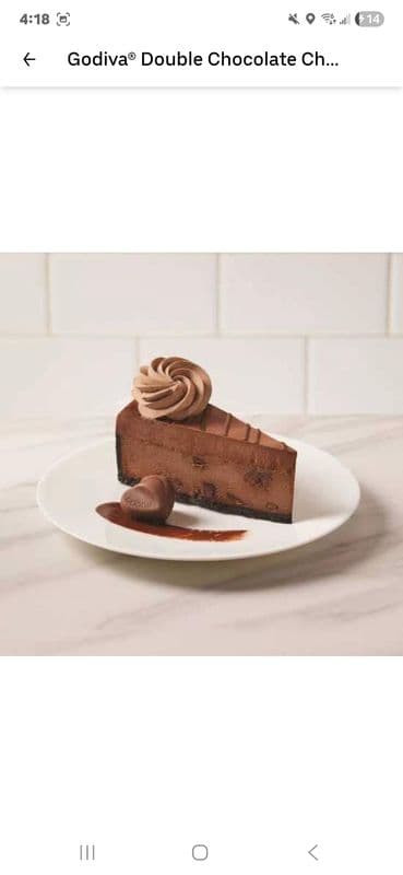 Godiva® Double Chocolate Cheesecake