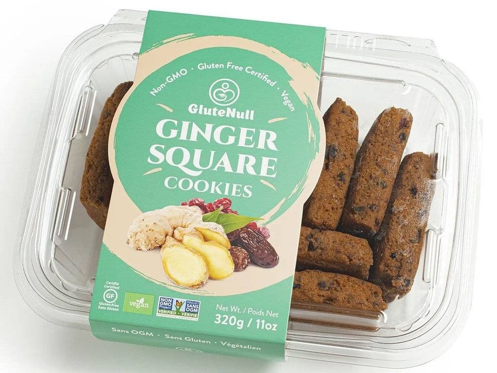 GLUTENULL VEGAN GF GINGER SQUARE 280G