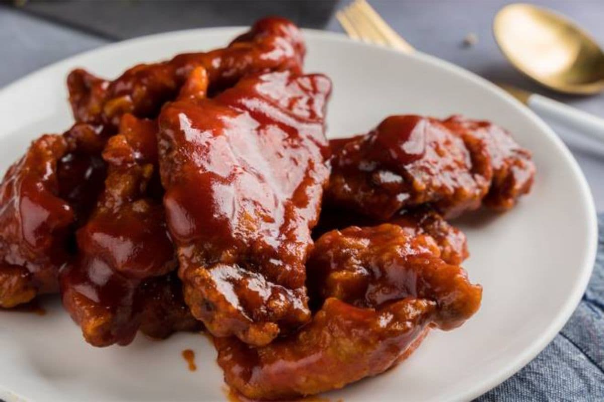 Baked Pork Chop with Special Sweet and Sour Sauce