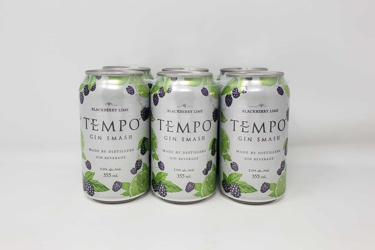 TEMPO GIN SMASH -BLACKBERRY LIME (6 x 355ml)