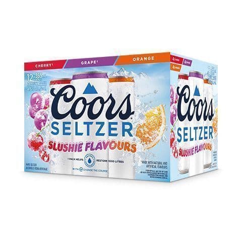 Coors Seltzer Slushie Flavour 355ml x 12 Pack