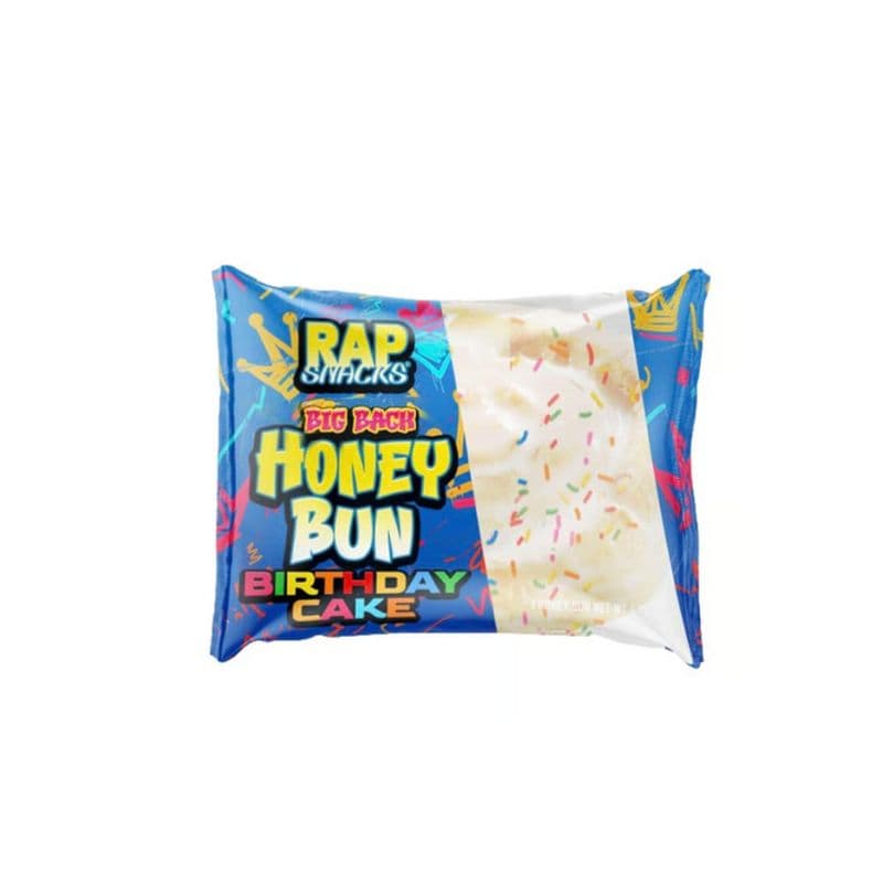 Rap Snacks Big Back Honey Buns Birthday Cake- USA (4oz)