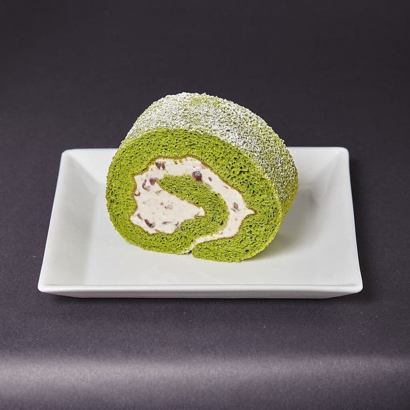 Matcha Azuki Swiss Roll
