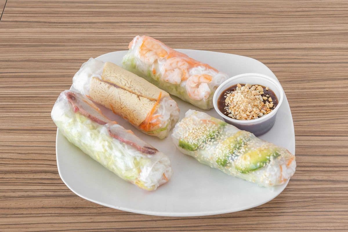 Two Rolls and Small Smoothie