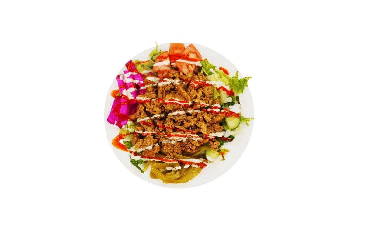 Chicken Shawarma on Veggies