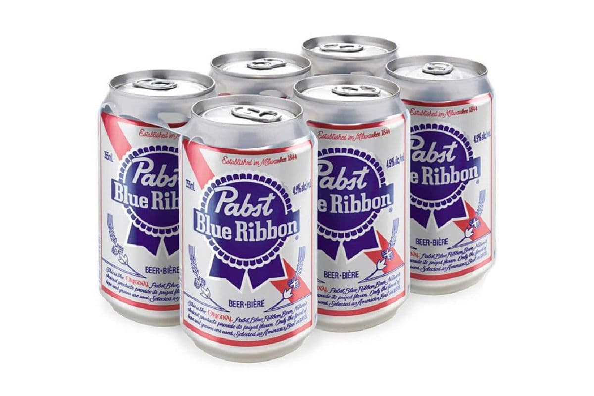 PBR Pabst Blue Ribbon 6 Cans (6 x 355ml)